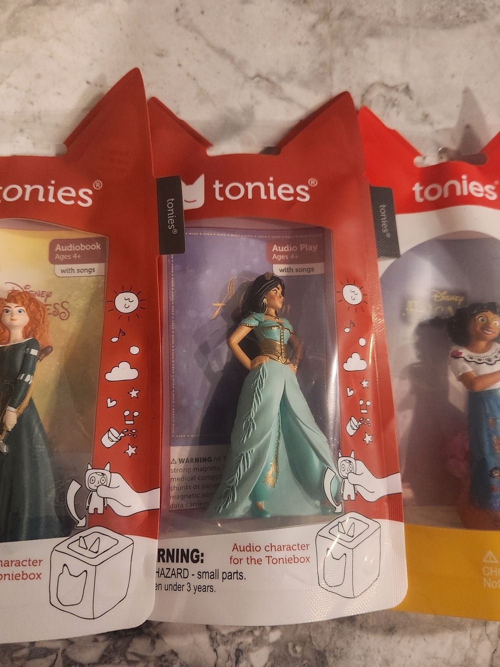 Tonies Disney Brave, Aladdin And Jasmine Princesses
